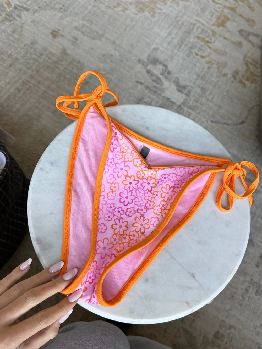 PINK × Frankies Bikinis Monty Bottom in Neon Floral